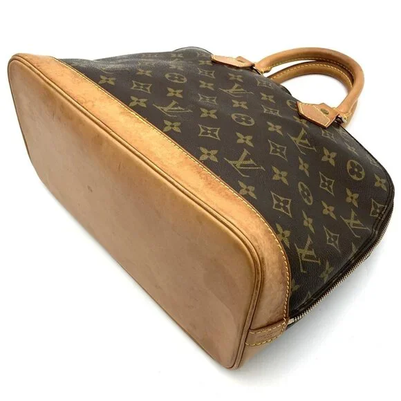 LOUIS VUITTON Brown Monogram Canvas Alma Bag